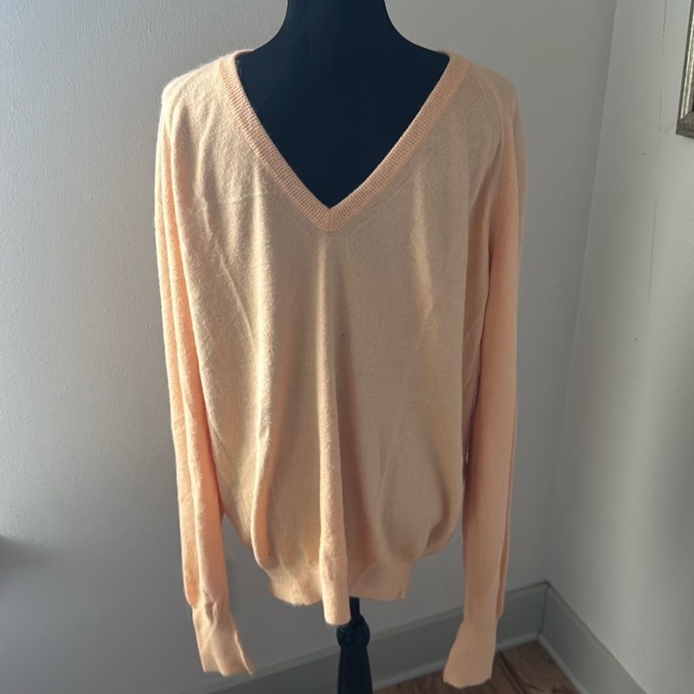 Wilson Staff V-neck‎ long sleeves soft pullover sweater sz Large